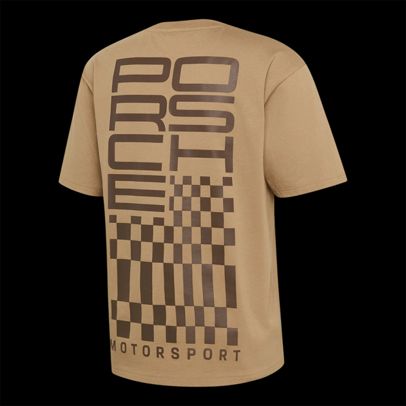 Porsche T-Shirt Motorsport Raceborn Beige WAP91226MSF - Unisex