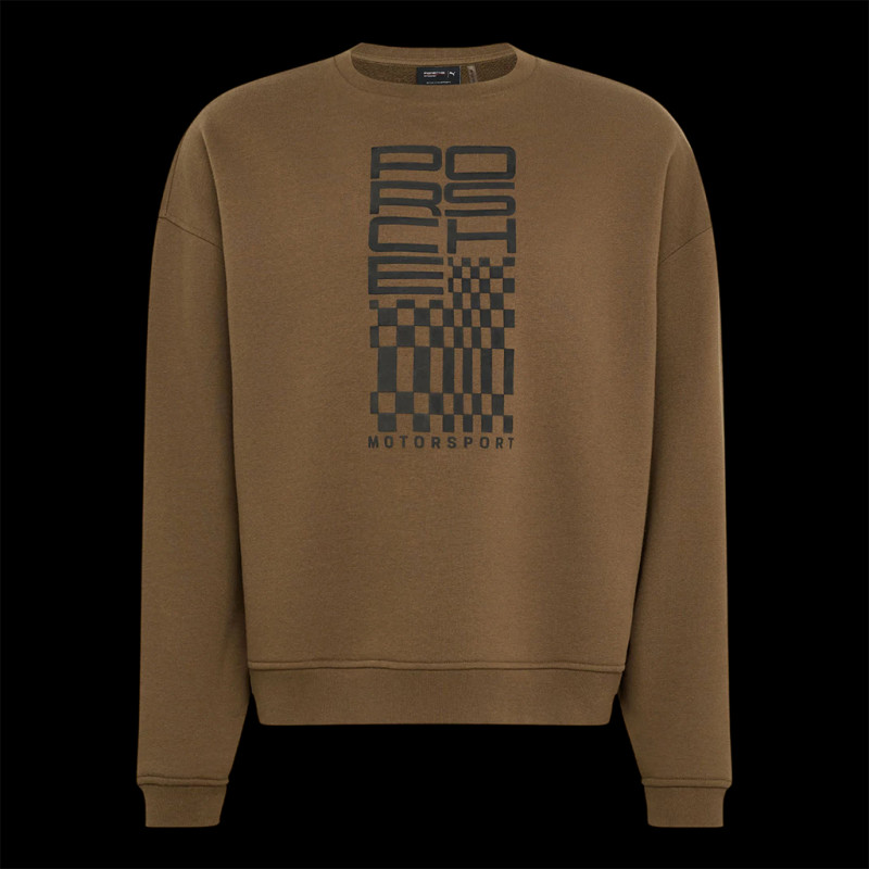 Porsche Sweatshirt Motorsport Raceborn Dark Brown WAP91326MSF - Unisex