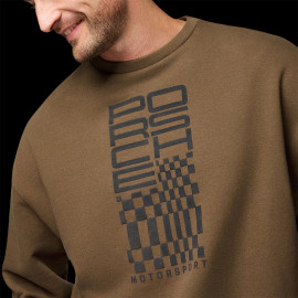 Porsche Sweatshirt Motorsport Raceborn Dark Brown WAP91326MSF - Unisex