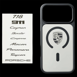 Porsche Case iPhone 18 Pro Max MagSafe Black / Transparent Customizable WAP03000426SNC