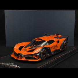 Bugatti Bolide 2024 Hermès Orange / Carbon Schwarz 1/18 MCM BUGOR