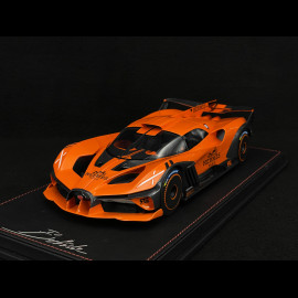 Bugatti Bolide 2024 Hermès Orange / Black Carbon 1/18 MCM BUGOR