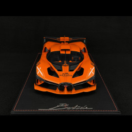 Bugatti Bolide 2024 Hermès Orange / Carbon Schwarz 1/18 MCM BUGOR