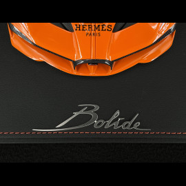 Bugatti Bolide 2024 Hermès Orange / Carbon Schwarz 1/18 MCM BUGOR