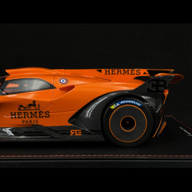 Bugatti Bolide 2024 Hermès Orange / Carbon Schwarz 1/18 MCM BUGOR