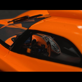 Bugatti Bolide 2024 Hermès Orange / Carbon Schwarz 1/18 MCM BUGOR