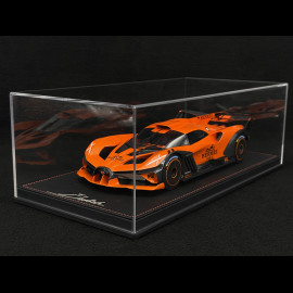 Bugatti Bolide 2024 Hermès Orange / Carbon Schwarz 1/18 MCM BUGOR