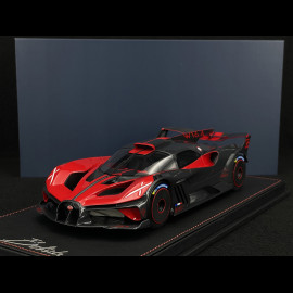 Bugatti Bolide 2024 Rot / Carbon Schwarz 1/18 MCM