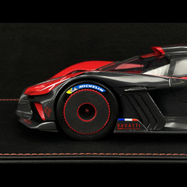 Bugatti Bolide 2024 Rot / Carbon Schwarz 1/18 MCM