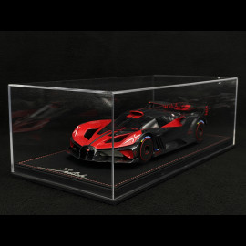 Bugatti Bolide 2024 Red / Black Carbon 1/18 MCM