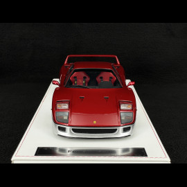 Ferrari F40 1987 Carbon Red / Silver 1/18 GL Model GLF40