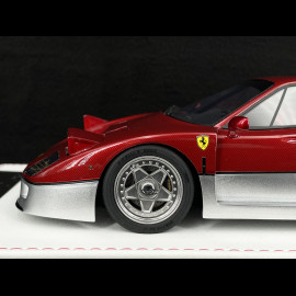 Ferrari F40 1987 Carbon Rot / Silber 1/18 GL Model GLF40