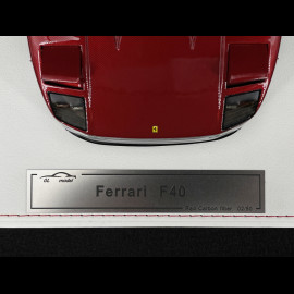 Ferrari F40 1987 Carbon Rot / Silber 1/18 GL Model GLF40