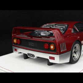 Ferrari F40 1987 Carbon Red / Silver 1/18 GL Model GLF40