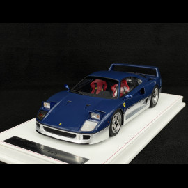 Ferrari F40 1987 Carbon Blau / Silber 1/18 GL Model GLF40