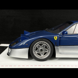 Ferrari F40 1987 Carbon Blau / Silber 1/18 GL Model GLF40