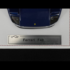 Ferrari F40 1987 Carbon Blau / Silber 1/18 GL Model GLF40