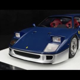 Ferrari F40 1987 Carbon Blau / Silber 1/18 GL Model GLF40