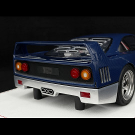 Ferrari F40 1987 Carbon Blau / Silber 1/18 GL Model GLF40