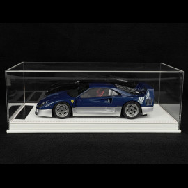 Ferrari F40 1987 Carbon Blue / Silver 1/18 GL Model GLF40