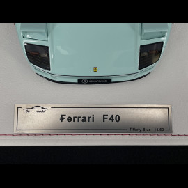 Ferrari F40 1987 Tiffany Blau 1/18 GL Model GLF40