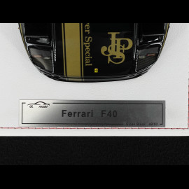 Ferrari F40 1987 John Player Special Schwarz Glänzend 1/18 GL Model GLF40