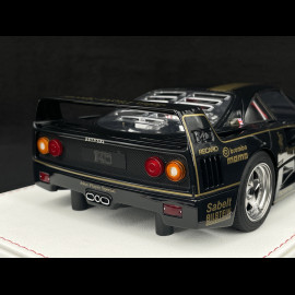Ferrari F40 1987 John Player Special Schwarz Glänzend 1/18 GL Model GLF40