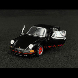 Trio Set Porsche 356 B 1961 / 911 Carrera RS 2.7 1973 and 911 GT3 RS 2023 on trailer with Volkswagen Combi 1/38 Welly