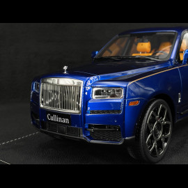 Rolls Royce Cullinan 2018 Transparent Blue / Orange Interior 1/18 GL Model GLCUTB