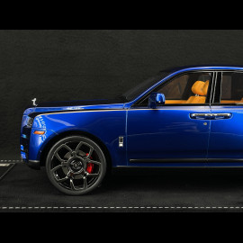 Rolls Royce Cullinan 2018 Transparent Blue / Orange Interior 1/18 GL Model GLCUTB