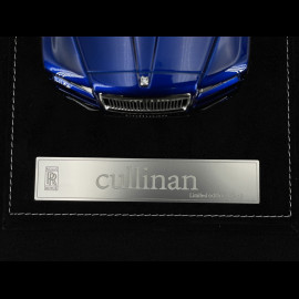 Rolls Royce Cullinan 2018 Transparent Blue / Orange Interior 1/18 GL Model GLCUTB