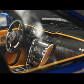 Rolls Royce Cullinan 2018 Transparent Blue / Orange Interior 1/18 GL Model GLCUTB