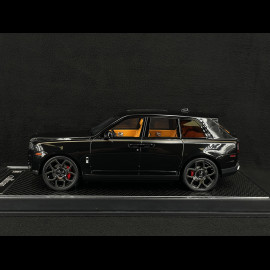 Rolls Royce Cullinan 2018 Black Metallic / Orange Interior 1/18 GL Model GLCUBM