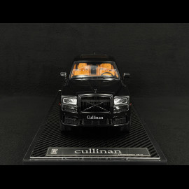 Rolls Royce Cullinan 2018 Black Metallic / Orange Interior 1/18 GL Model GLCUBM