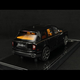 Rolls Royce Cullinan 2018 Black Metallic / Orange Interior 1/18 GL Model GLCUBM