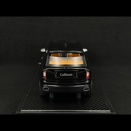 Rolls Royce Cullinan 2018 Black Metallic / Orange Interior 1/18 GL Model GLCUBM