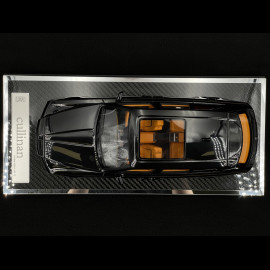 Rolls Royce Cullinan 2018 Black Metallic / Orange Interior 1/18 GL Model GLCUBM