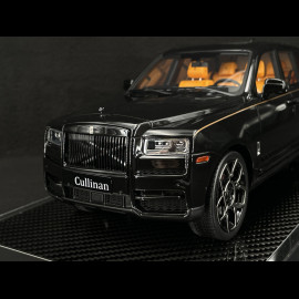 Rolls Royce Cullinan 2018 Black Metallic / Orange Interior 1/18 GL Model GLCUBM