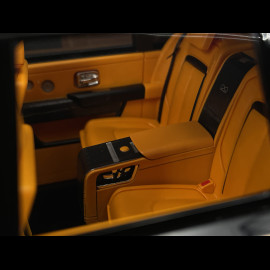 Rolls Royce Cullinan 2018 Black Metallic / Orange Interior 1/18 GL Model GLCUBM