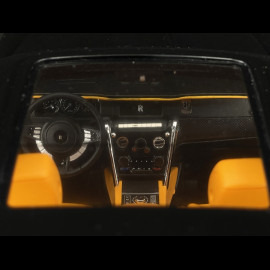 Rolls Royce Cullinan 2018 Schwarz Metallic / Orangefarbener Innenraum 1/18 GL Model GLCUBM