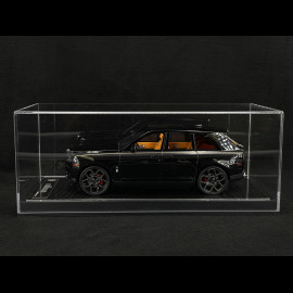 Rolls Royce Cullinan 2018 Black Metallic / Orange Interior 1/18 GL Model GLCUBM