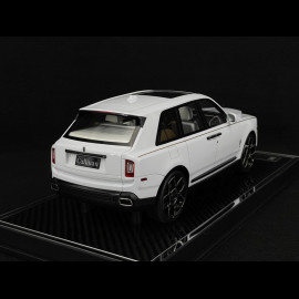 Rolls Royce Cullinan 2018 Twilight Arctic White / White Interior 1/18 GL Model GLCUAW