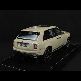 Rolls Royce Cullinan 2018 Beige Pearl Grey / Light Blue Interior 1/18 GL Model GLCUBG