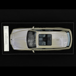 Rolls Royce Cullinan 2018 Beige Pearl Grey / Light Blue Interior 1/18 GL Model GLCUBG