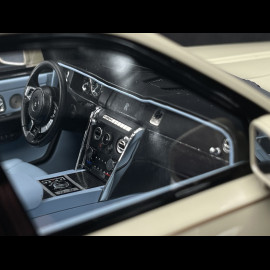 Rolls Royce Cullinan 2018 Beige Pearl Grey / Light Blue Interior 1/18 GL Model GLCUBG