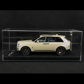 Rolls Royce Cullinan 2018 Beige Pearl Grey / Light Blue Interior 1/18 GL Model GLCUBG