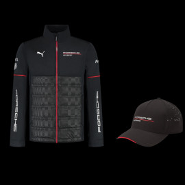 Duo Porsche Jacke Motorsport 6 + Porsche Kappe Motorsport Schwarz