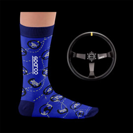 Inspiration Sparco Socken Lenkräder / Blau - Unisex - Größe 41/46