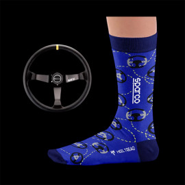 Inspiration Sparco Racing Steering Wheels Socks / Blue - Unisex - Size 41/46