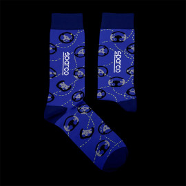 Inspiration Sparco Socken Lenkräder / Blau - Unisex - Größe 41/46